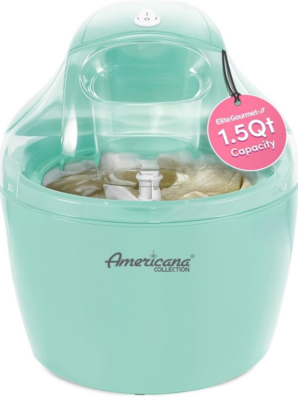 1.5Qt Automatic Ice Cream Maker - Mint Color, Easy to Use, Perfect for Summer
